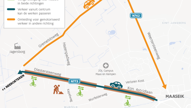 fietspaden maaseik
